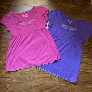 Gently used set of two Aeropostale short sleeved tops in size L
